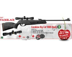 Pack Promo Carabine Big CAT 1000 Black & ses accessoires GAMO