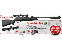 Pack Promo Carabine Quiet Black & ses accessoires GAMO