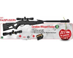 Pack Promo Carabine Whisper Fusion & ses accessoires GAMO