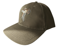 Casquette broderie Bécasse kaki PERCUSSION 