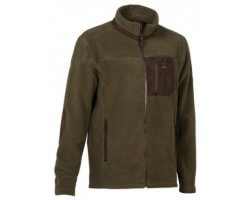 Blouson polaire brodé kaki PERCUSSION