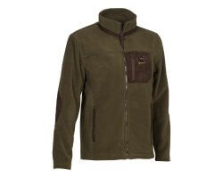 Blouson polaire brodé kaki PERCUSSION