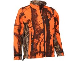 Blouson softshell enfant orange GhostCamo PERCUSSION