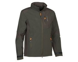 Blouson softshell enfant kaki PERCUSSION