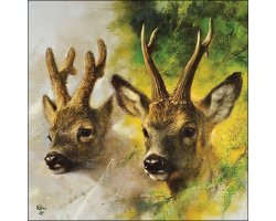 Lot de 20 serviettes en papier Brocards LOVERGREEN