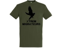 Tee-shirt kaki pigeon XTREM MIGRATEURS