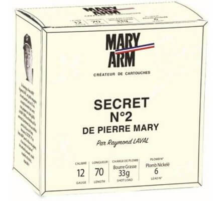 Cartouches Secret N°2 BG cal 12 Mary Arm