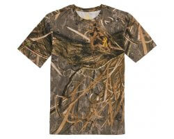 Tee-shirt manches courtes camouflage Mossy Oak Shadow Grass Browning