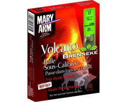 Cartouches balles SC VOLCANO Brenneke cal 12/70 Mary Arm