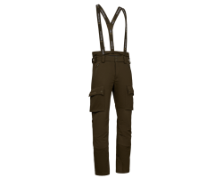 Pantalon de chasse à bretelles Muflon Pro kaki Deerhunter