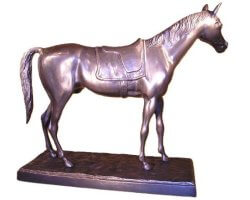 Bronze Cheval sellé