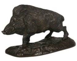 Bronze sanglier solitaire 