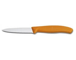 Couteau de table dentelé orange VICTORINOX