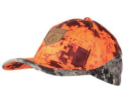 Casquette camouflage digital orange
