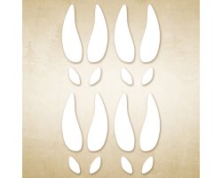 Autocollant chasse emrpeintes Traces de cerfs