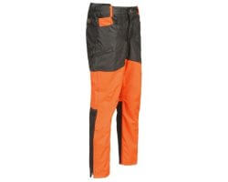 Pantalon chasse enfant imperméable orange fluo Stronger Percussion