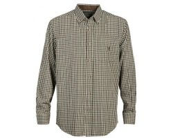 Chemise enfant à petits carreaux vert PERCUSSION