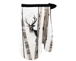 Gant de cuisine Cerf noir et blanc LOVERGREEN 