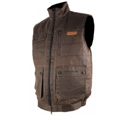 gilet chasse cuir homme