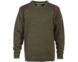 Pull de chasse col rond brodé Percussion