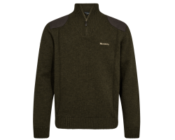 Pull demi-zip Finley kaki DEERHUNTER