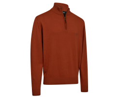 Pull demi zip Harrington rouille DEERHUNTER