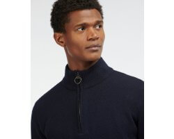 Pull col montant Holden bleu BARBOUR