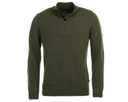 Pull col montant zippé Holden vert BARBOUR