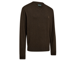 Pull col V Harrington marron DEERHUNTER