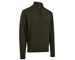 Pull demi zip Harrington kaki DEERHUNTER
