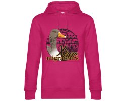 Sweat femme tête oie cendrée rose XTREM MIGRATEURS