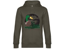 Sweat tête canard colvert vert XTREM MIGRATEURS