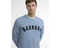 Sweat PREP Logo Crew Neck bleu BARBOUR