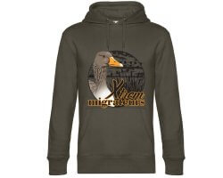 Sweat tête oie cendrée vert XTREM MIGRATEURS