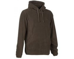 Sweat à capuche polaire marron PERCUSSION
