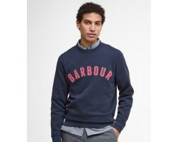 Sweat PREP Logo Crew Neck navy rose BARBOUR
