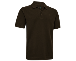 Polo Griffin marron DEERHUNTER