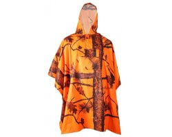 Poncho de pluie camo orange TREELAND