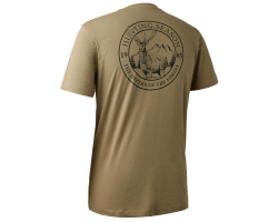 Tee-shirt à manches courtes dessin beige Deerhunter