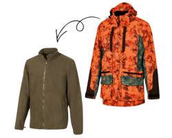 Veste de chasse chamois 2 en 1orange blaze ProHunt