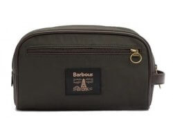 Trousse de toilette wax Olive BARBOUR