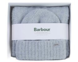 Coffret cadeau femme bonnet écharpe bleu ciel Emmy BARBOUR