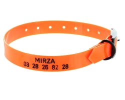 Collier gravé TPU Orange 1