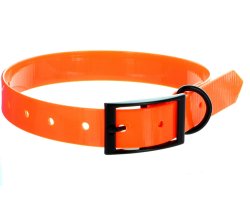 Collier chien TPU orange fluo