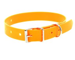 Collier PVC orange fluo 1