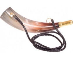 Corne de chasse véritable 25cm 