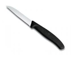 Couteau de table dentelé noir VICTORINOX