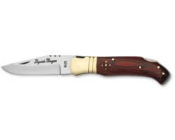 Couteau pliant en Bois coloré rouge 11.5 cm Laguiole Bougna 