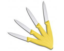 Pack 4 couteaux de table jaune VICTORINOX