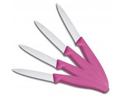 Pack 4 couteaux de table dentelé rose VICTORINOX